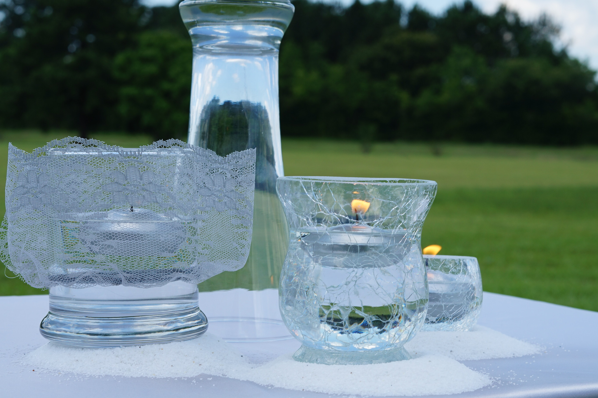 Mint Beach Wedding Centerpiece 