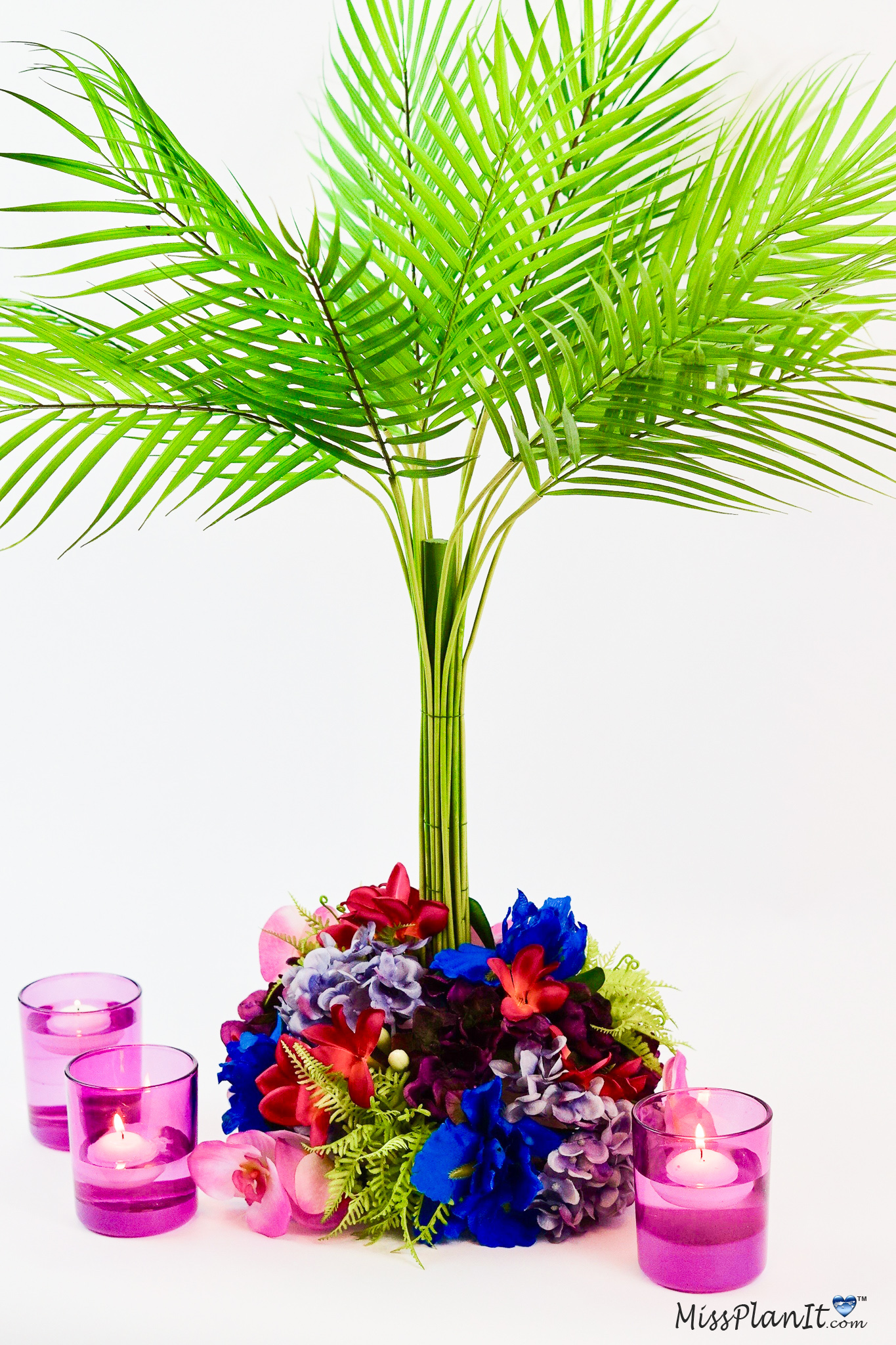 Palm Tree Tropical Wedding Centerpiece 29