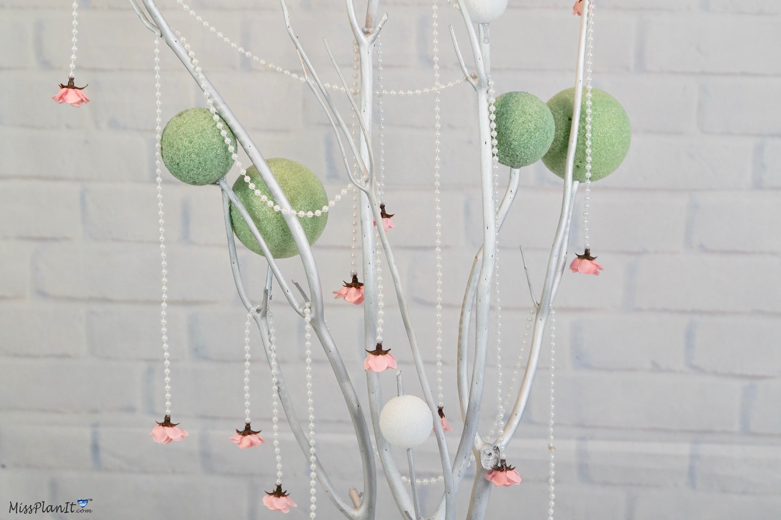 Rose Blossom Branch Wedding Centerpiece