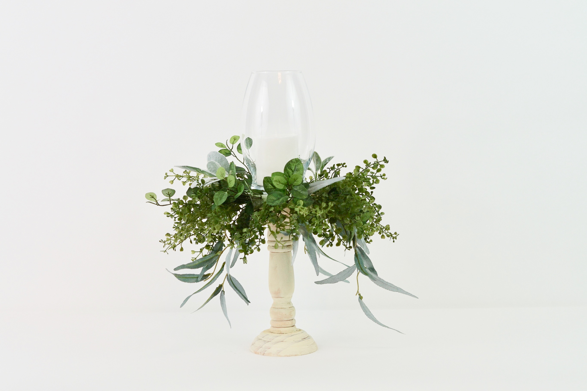 Rustic Candle Holders Wedding Centerpiece 