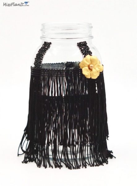 Gatsby Roaring 20’s Mason Jar Party Centerpiece