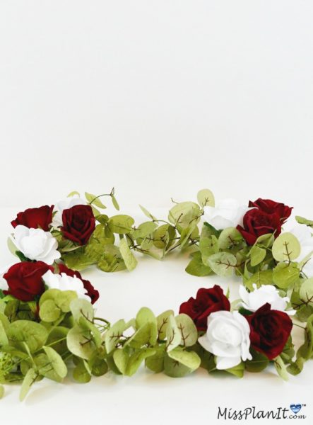 Rose Garland Wedding Centerpieces