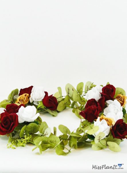 Rose Garland Wedding Centerpieces