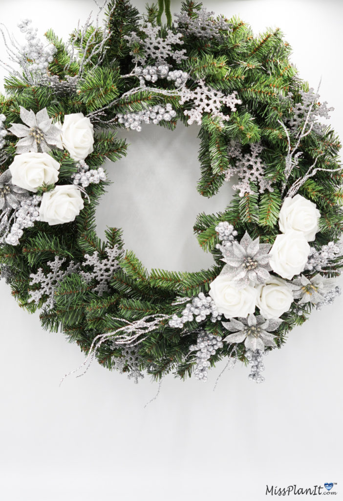 White Christmas Wreath