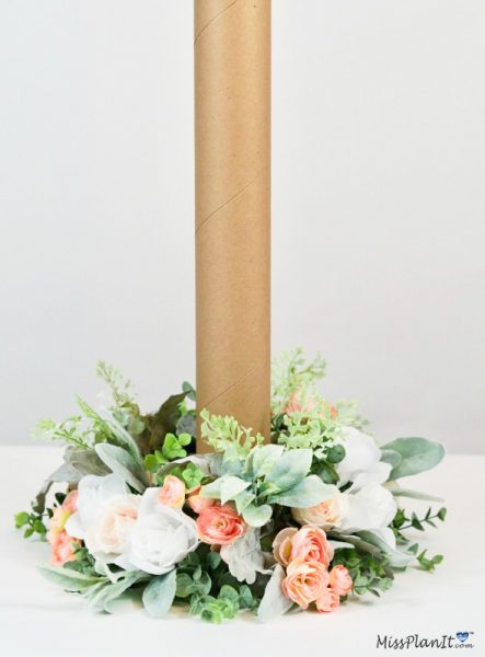 Rose Gold Umbrella Table Wedding Centerpiece