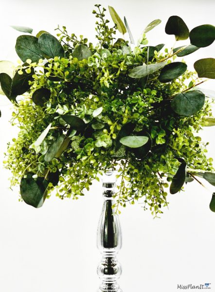 Greenery Candlestick Wedding Centerpiece