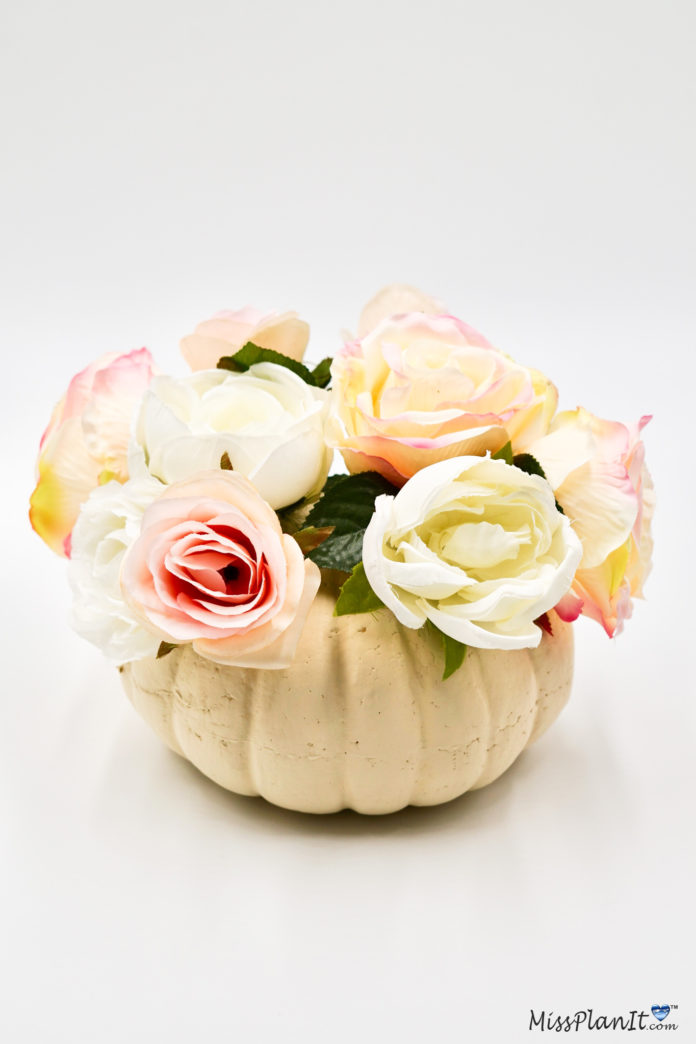 DIY Pumpkin Fall Wedding Centerpiece in 3 Easy Steps