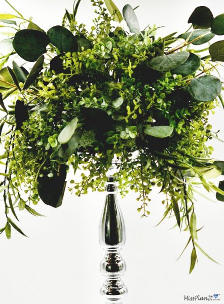 Greenery Candlestick Wedding Centerpiece