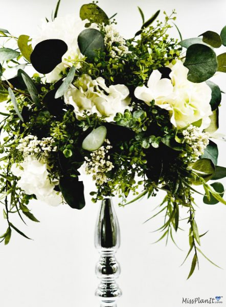 Greenery Candlestick Wedding Centerpiece