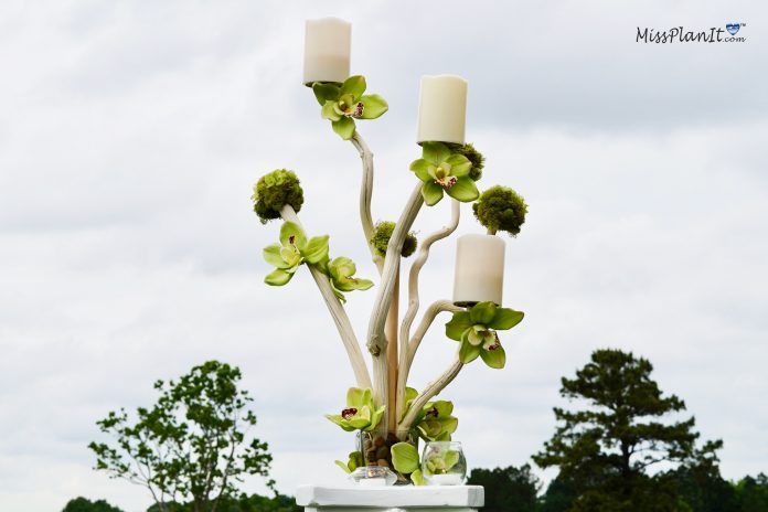 Tall Driftwood Rustic Wedding Centerpiece