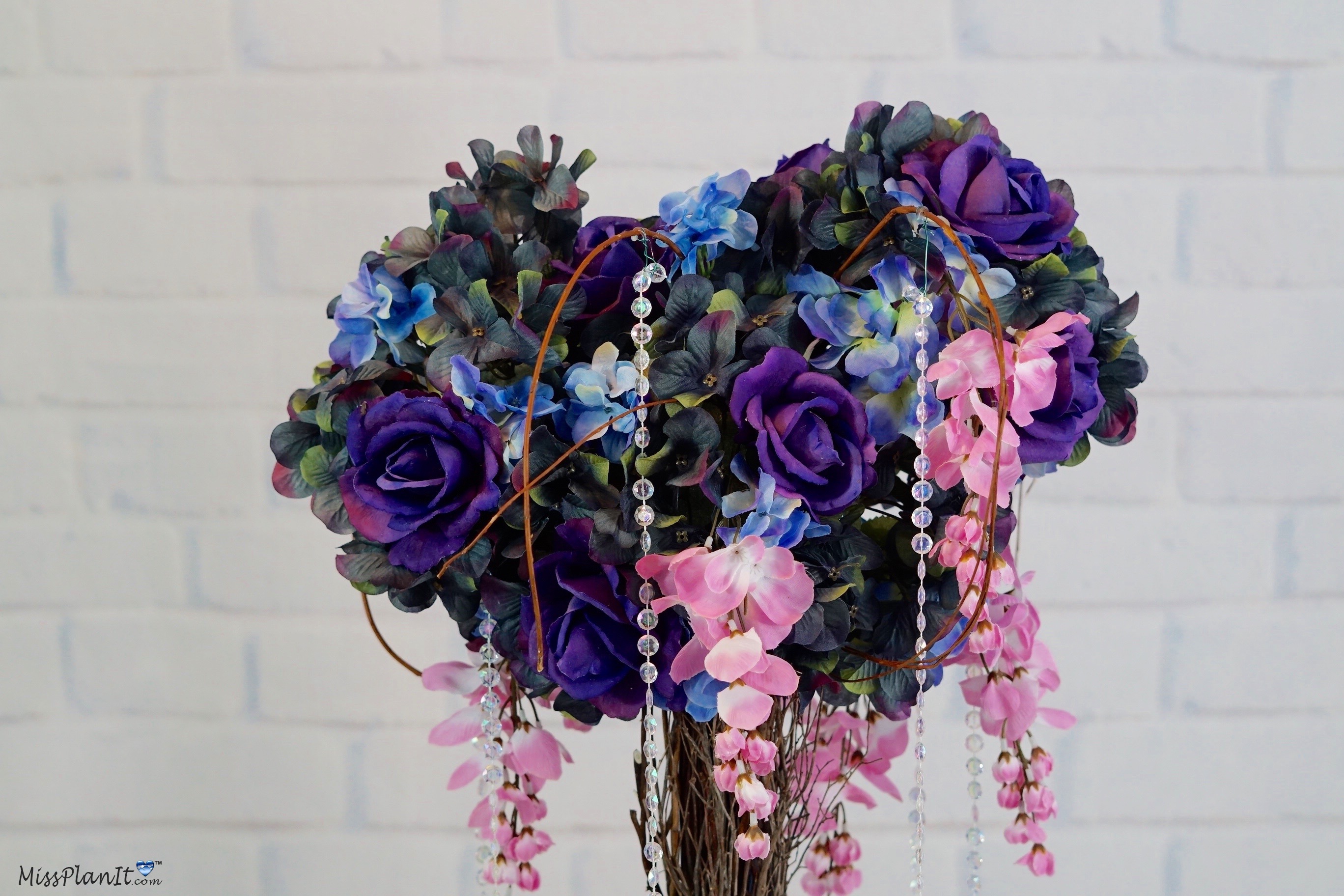 Tall Enchanted Branch Wedding Centerpiece