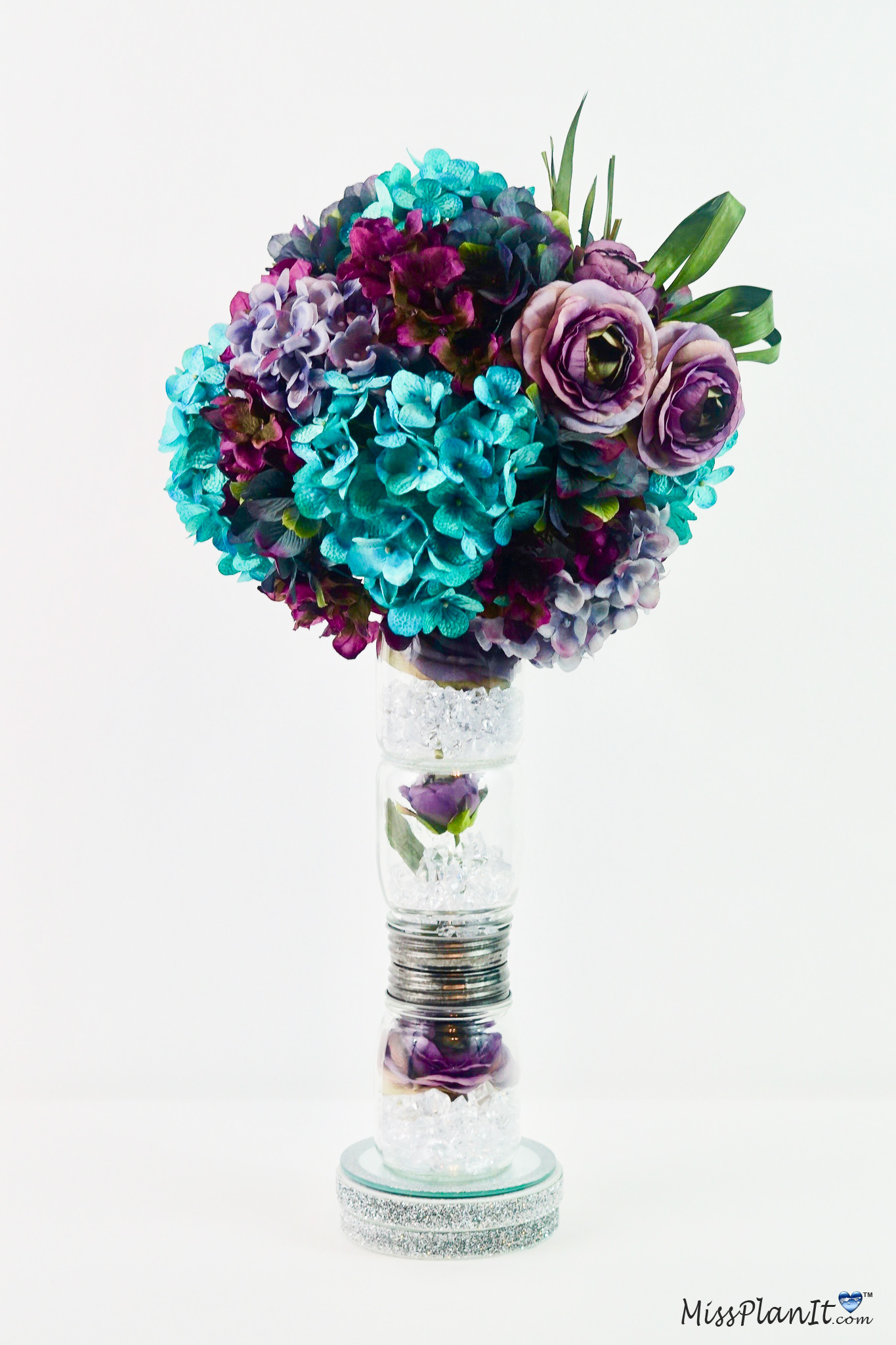 Vintage Mason Jar Wedding Centerpiece