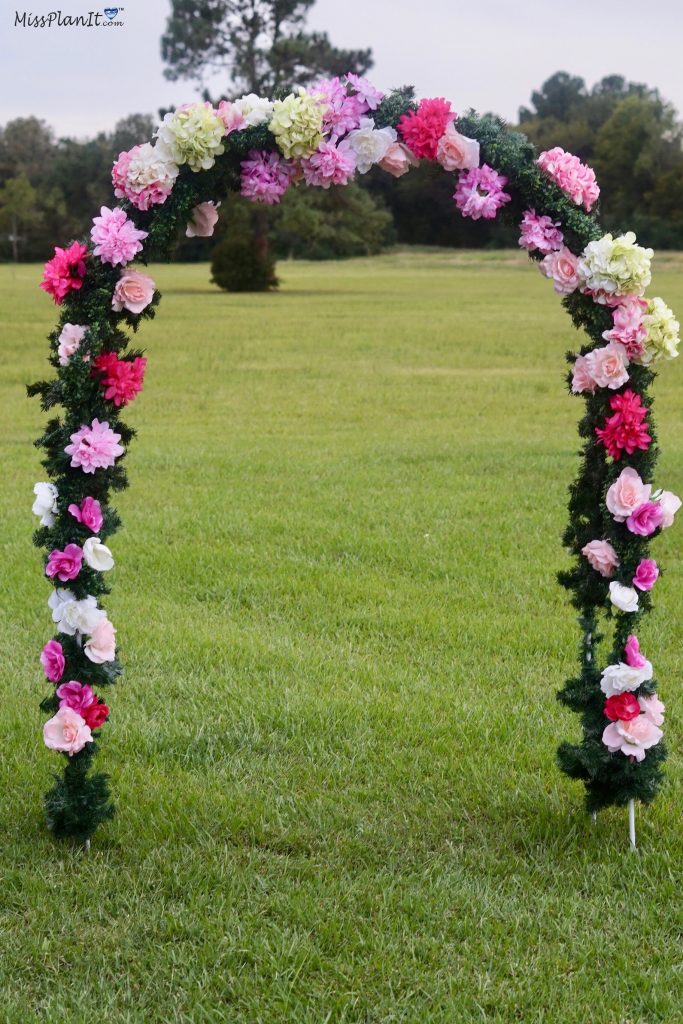 Dollar Tree Inspired: 8 Foot Wedding Ceremony Arch on a Budget