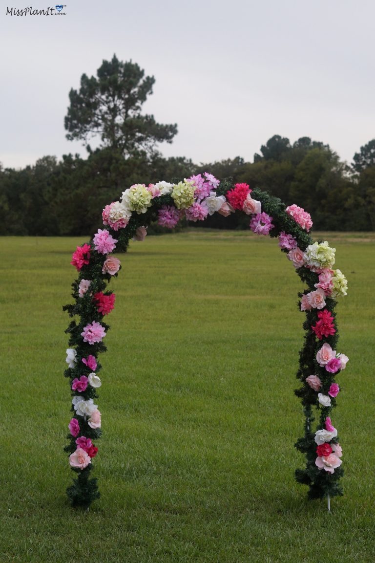 Dollar Tree Inspired: 8 Foot Wedding Ceremony Arch on a Budget